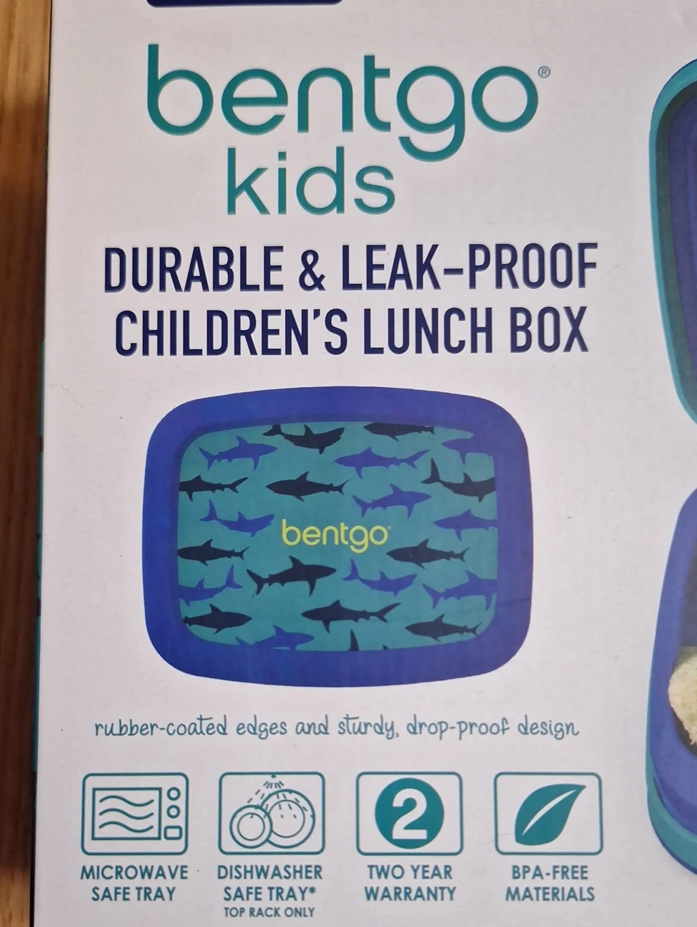 Bentgo Kids Blue Shark Compartmentalized Lunchbox